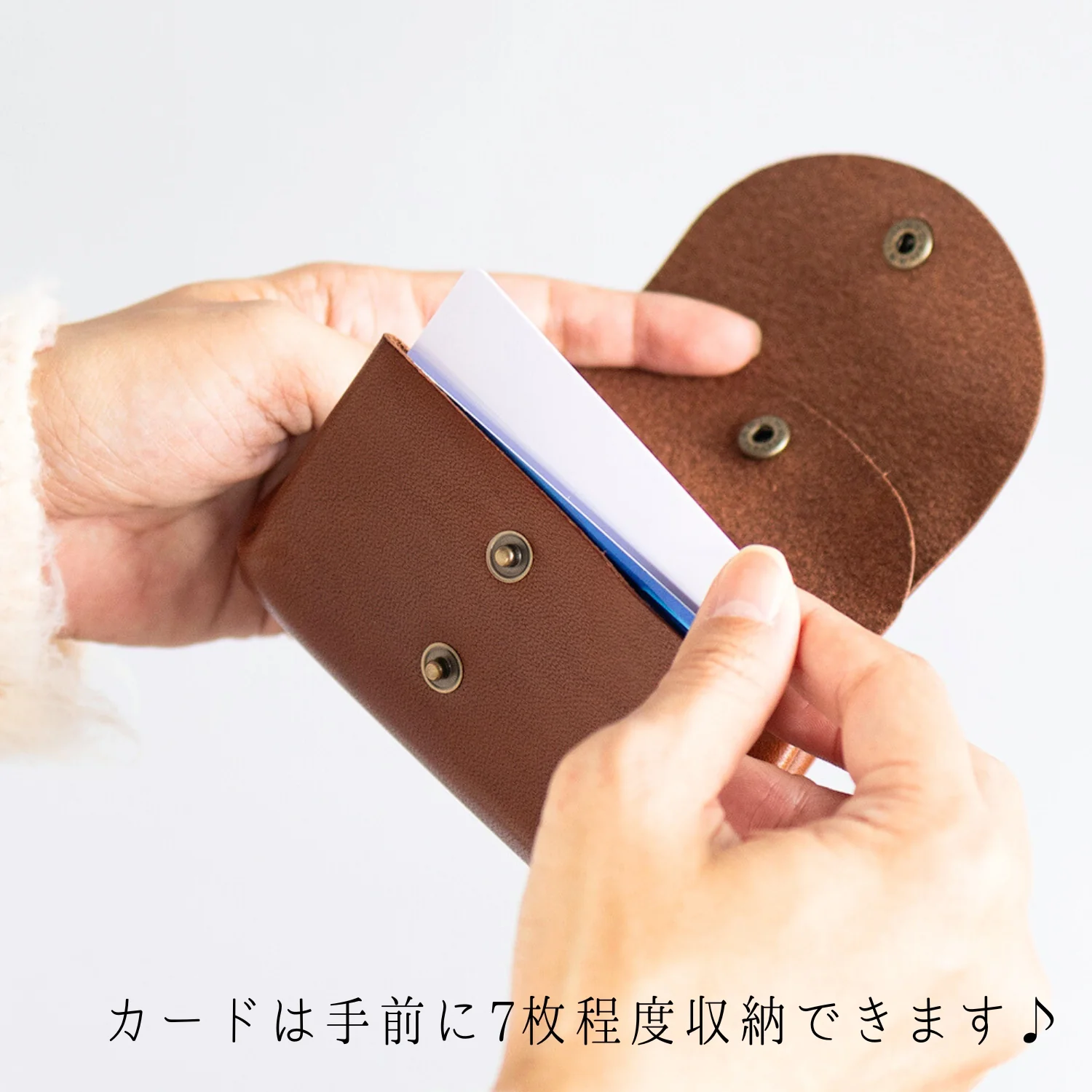 【STATUSY】『コロンと可愛いミニ財布』 栃木レザー 日本製 カード7枚 紙幣10枚 小銭25枚 収納可 - Image 10